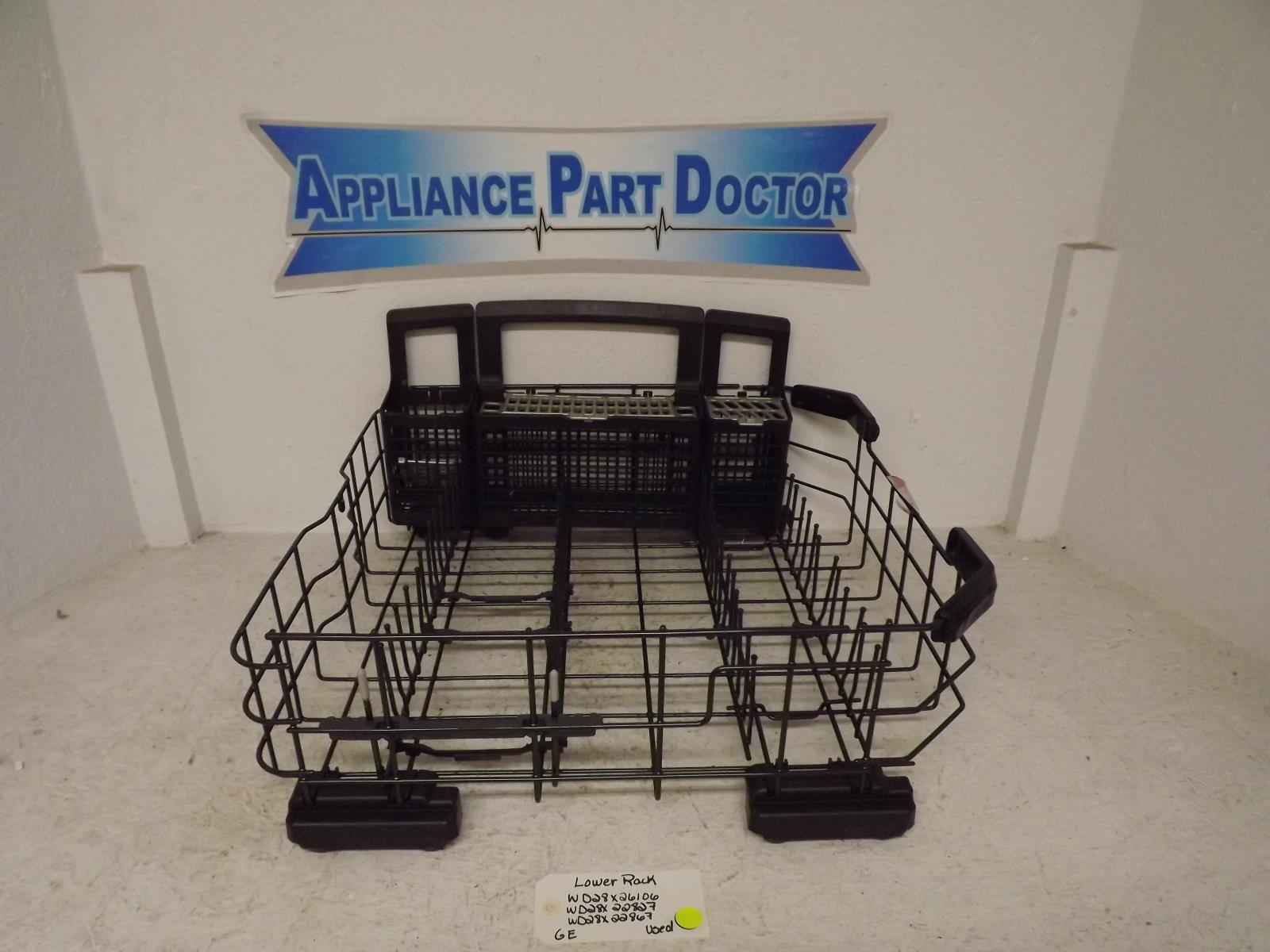 GE Dishwasher WD28X26106 WD28X22827 WD28X22867 Lower Rack Used GE Dishwasher WD28X26106 WD28X22827 WD28X22867 Lower Rack Used